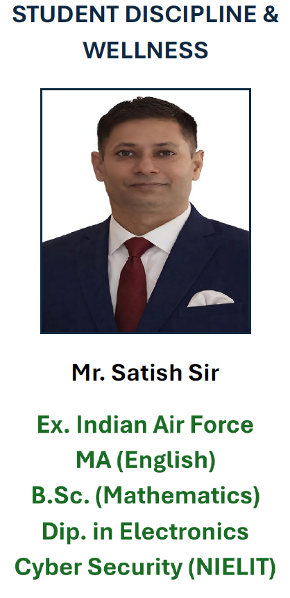 Head of Department- Discipline & Student Wellness